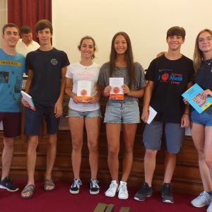 Premiazioni: squadra 2° classificata Gara di Matematica a Squadre